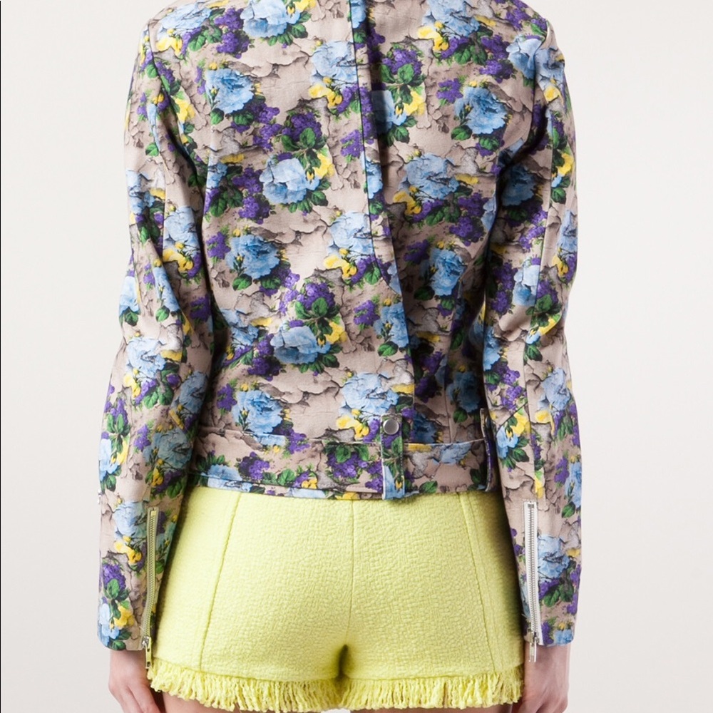 NWOT MSGM Floral Biker Jacker 💥 - Picture 4 of 8